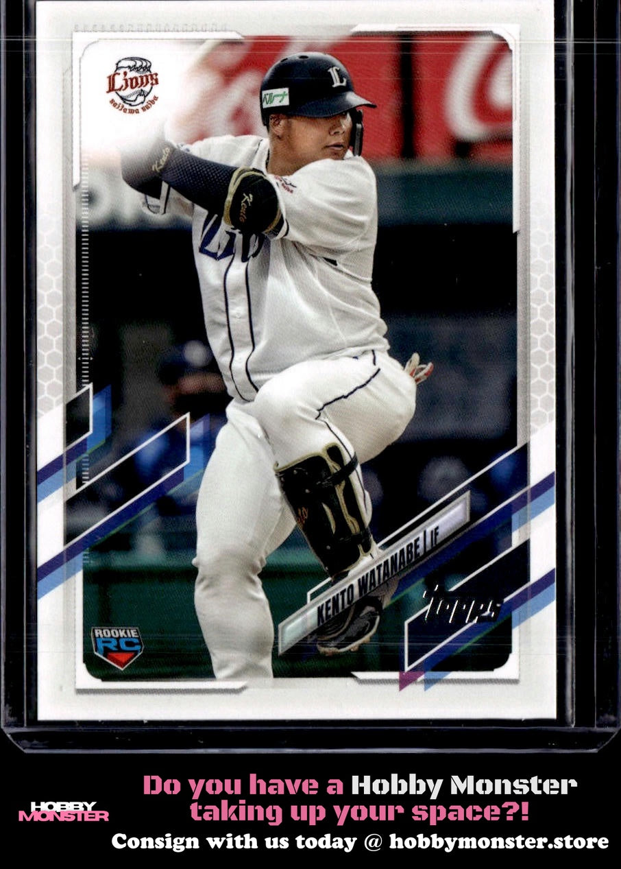 2021 Topps NPB Kento Watanabe Rookie Saitama Seibu Lions