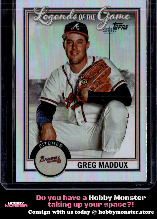 2023 Topps Greg Maddux Legends of the Game Refractor Atlanta Braves