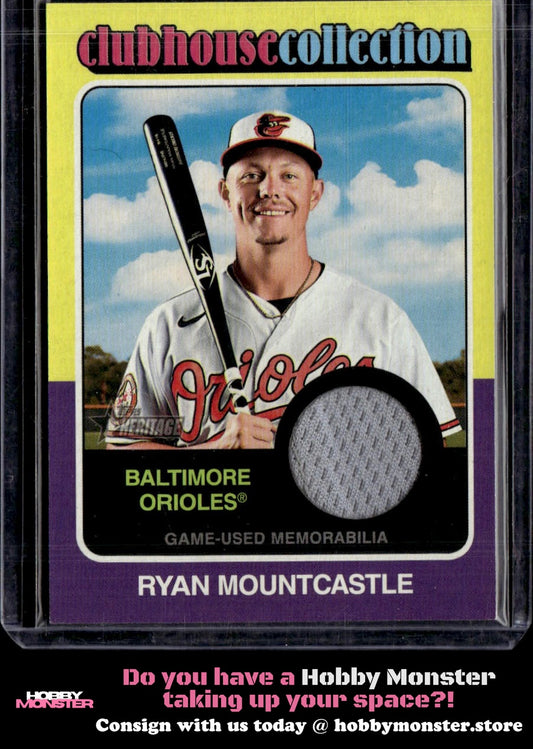 2024 Topps Heritage Ryan Mountcastle Clubhouse Collection Relic Orioles