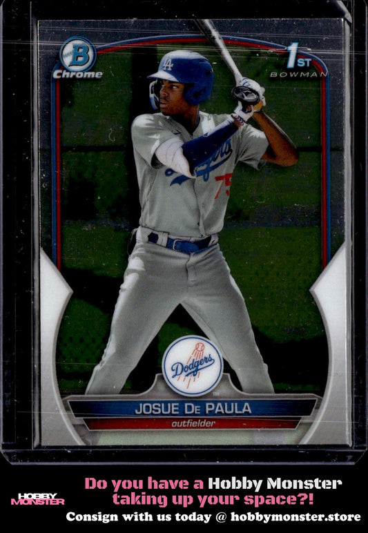 2023 Bowman Josue De Paula Chrome Prospects Los Angeles Dodgers D