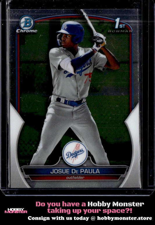 2023 Bowman Josue De Paula Chrome Prospects Los Angeles Dodgers