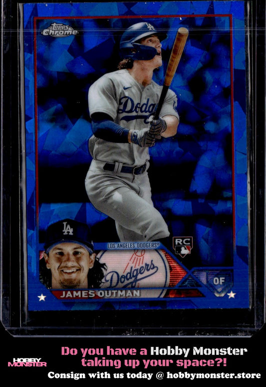 2023 Topps Chrome Sapphire Edition James Outman Rookie Los Angeles Dodgers
