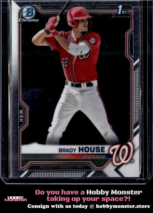 2021 Bowman Draft Brady House Chrome Washington Nationals
