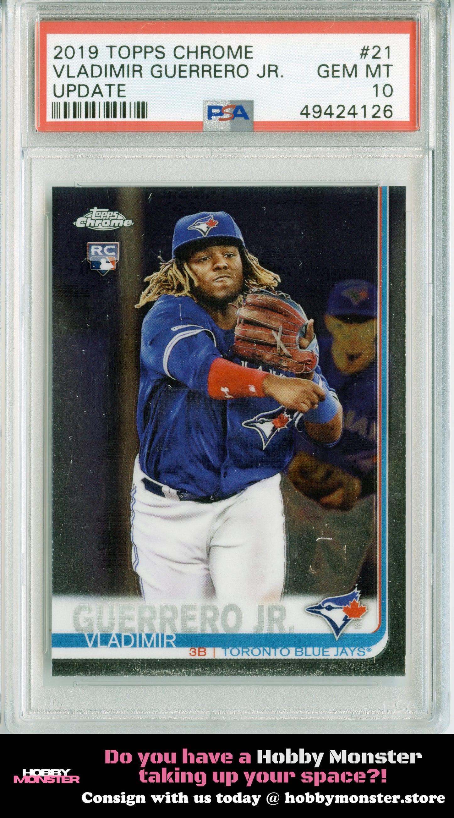 2019 Topps Update Vladimir Guerrero Jr. Rookie Blue Jays PSA 10