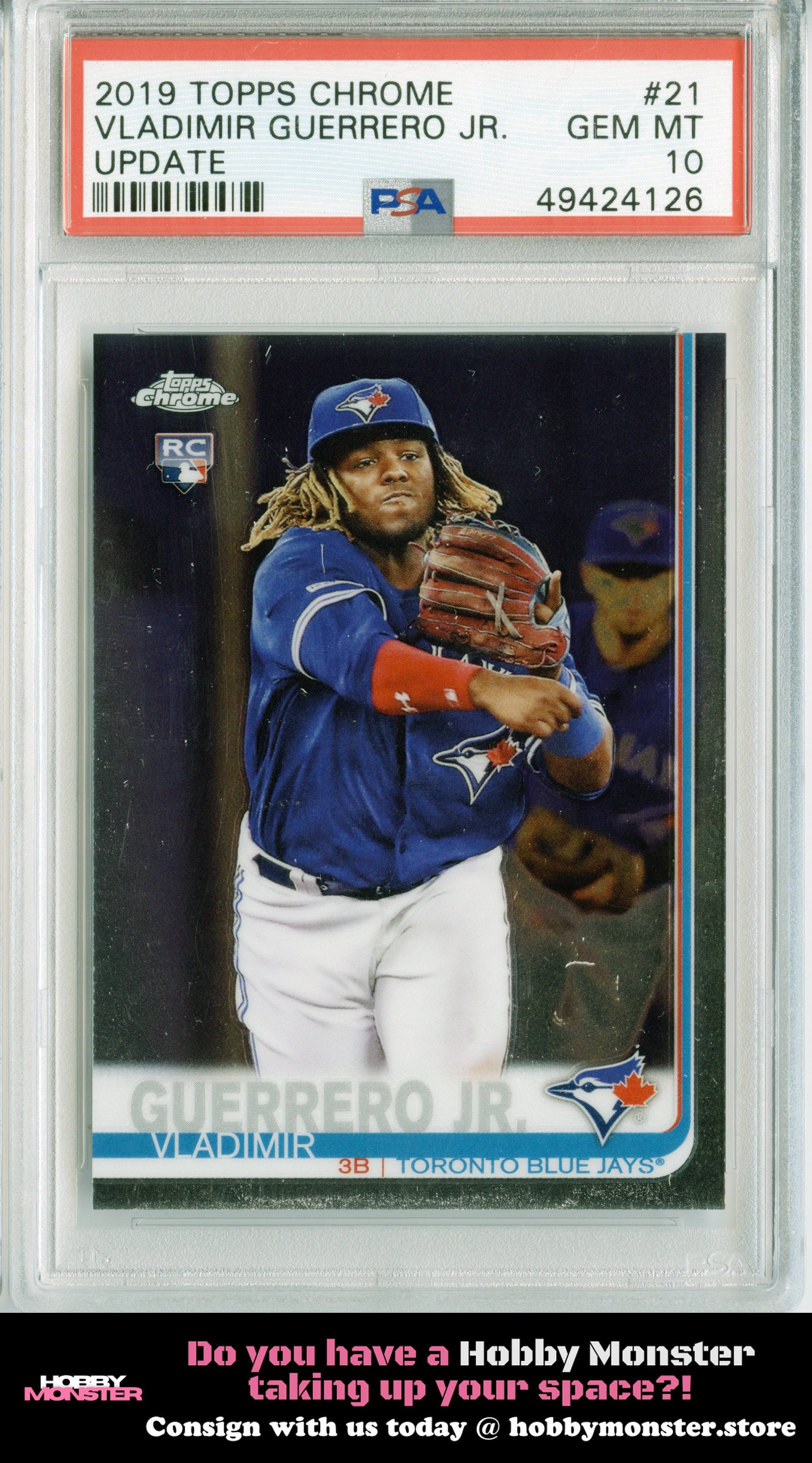 2019 Topps Update Vladimir Guerrero Jr. Rookie Blue Jays PSA 10