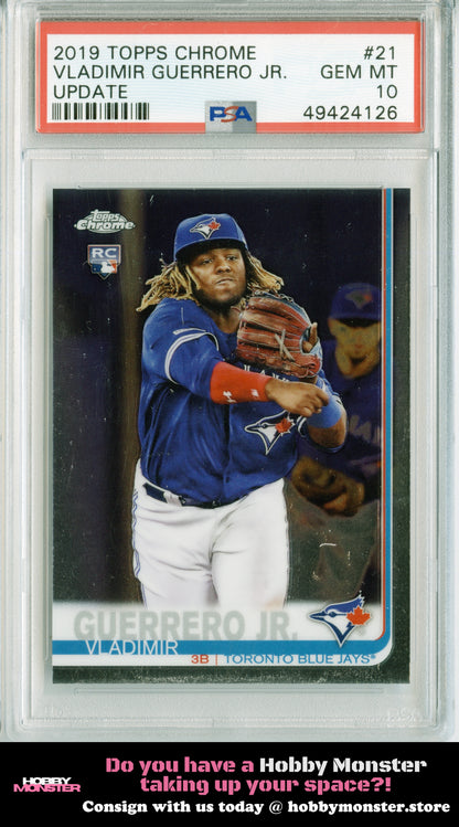 2019 Topps Update Vladimir Guerrero Jr. Rookie Blue Jays PSA 10