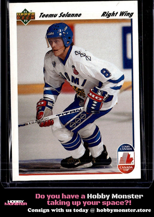 1991-92 Upper Deck Teemu Selanne Rookie Finland