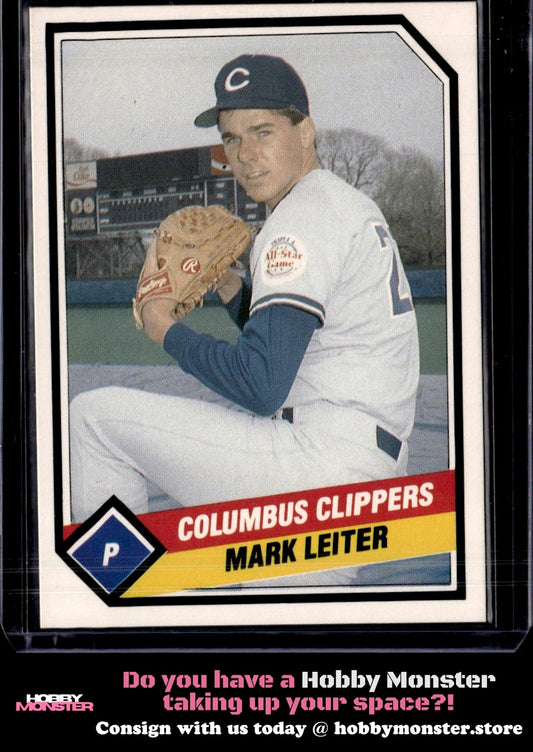 1989 CMC Columbus Clippers Mark Leiter Columbus Clippers