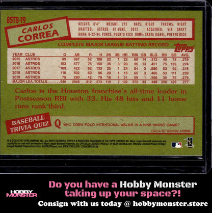 2020 Topps Carlos Correa 1985 Houston Astros