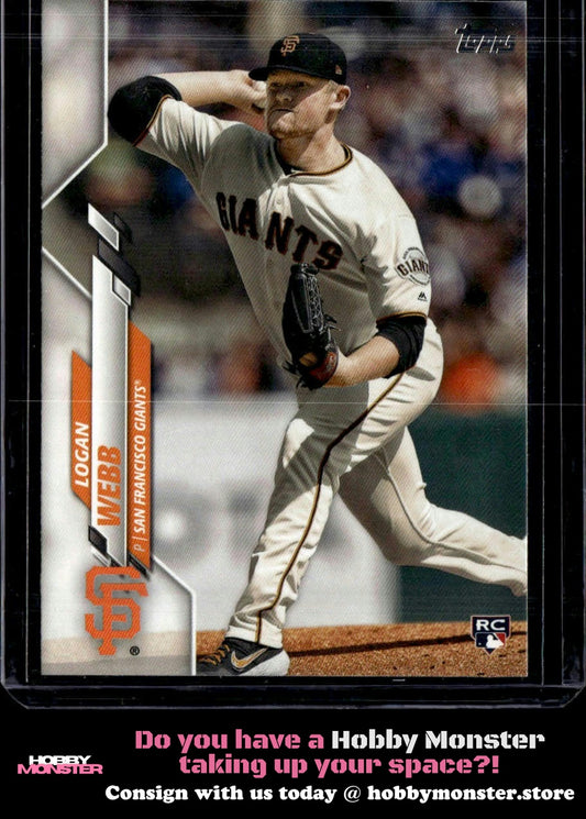 2020 Topps Logan Webb Rookie San Francisco Giants