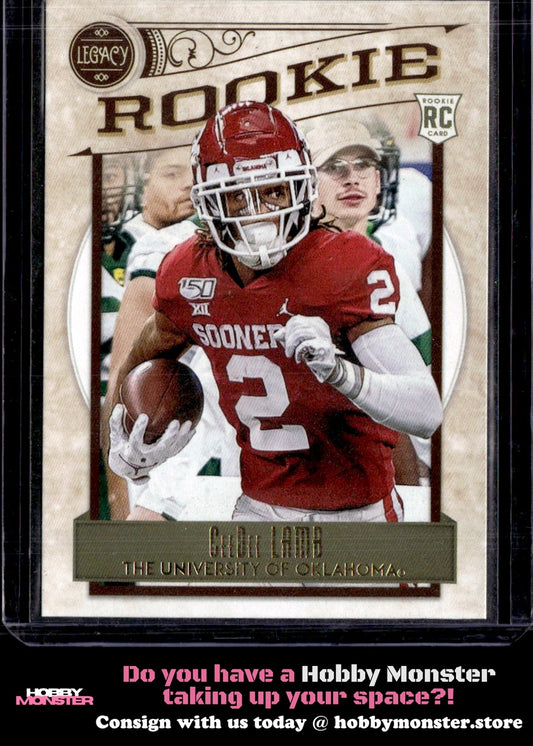 2020 Panini Legacy CeeDee Lamb Rookie Oklahoma Sooners