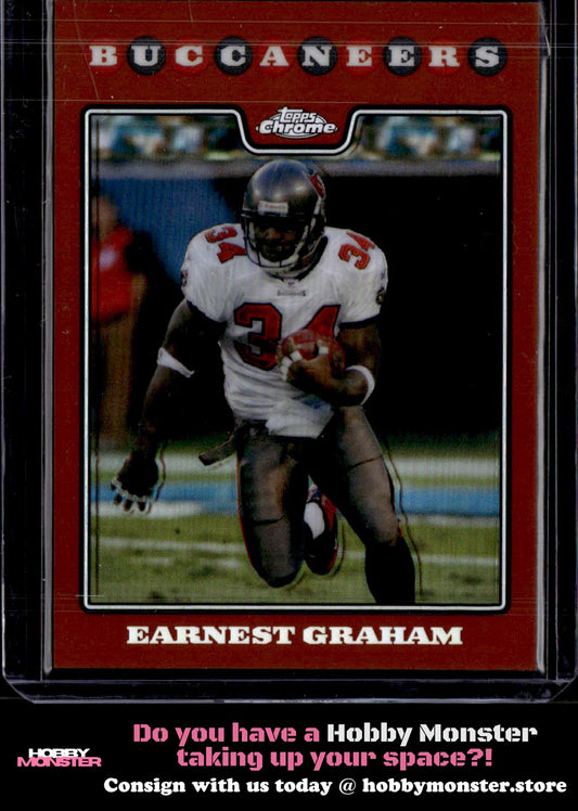 2008 Topps Chrome Earnest Graham Copper Refractors #/425 Tampa Bay Buccaneers