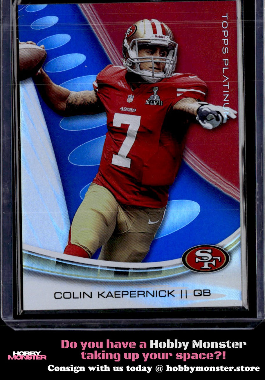 2013 Topps Platinum Colin Kaepernick Sapphire San Francisco 49ers