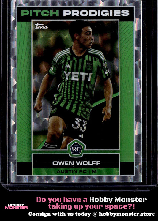 2023 Topps MLS Owen Wolff Icy White Foil Rookie Austin FC