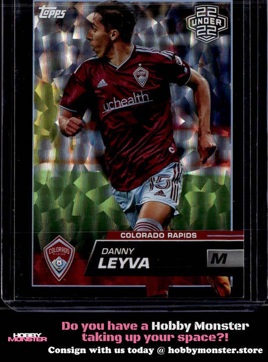 2023 Topps MLS Danny Leyva Icy Black Foil Colorado Rapids