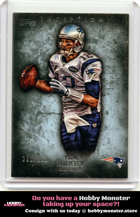2012 Topps Inception Tom Brady Blue #/252 New England Patriots