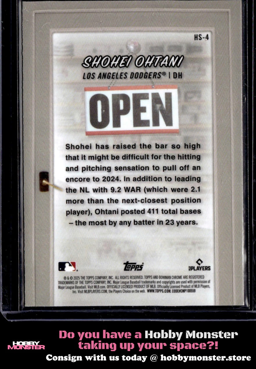 2025 Bowman Shohei Ohtani Hobby Stars Los Angeles Dodgers