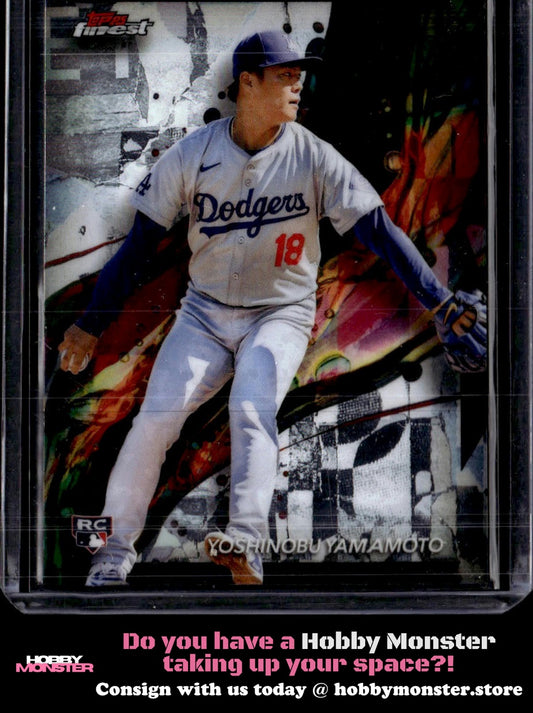 2024 Finest Yoshinobu Yamamoto Rookie Los Angeles Dodgers