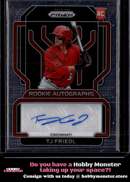 2022 Panini Prizm TJ Friedl Rookie Autographs Auto Cincinnati Reds