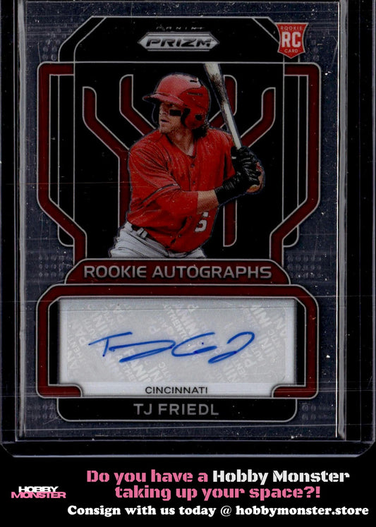 2022 Panini Prizm TJ Friedl Rookie Autographs Auto Cincinnati Reds