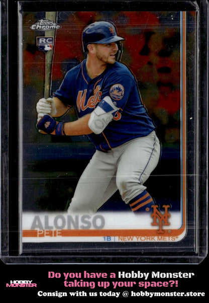 2019 Topps Chrome Pete Alonso Rookie New York Mets