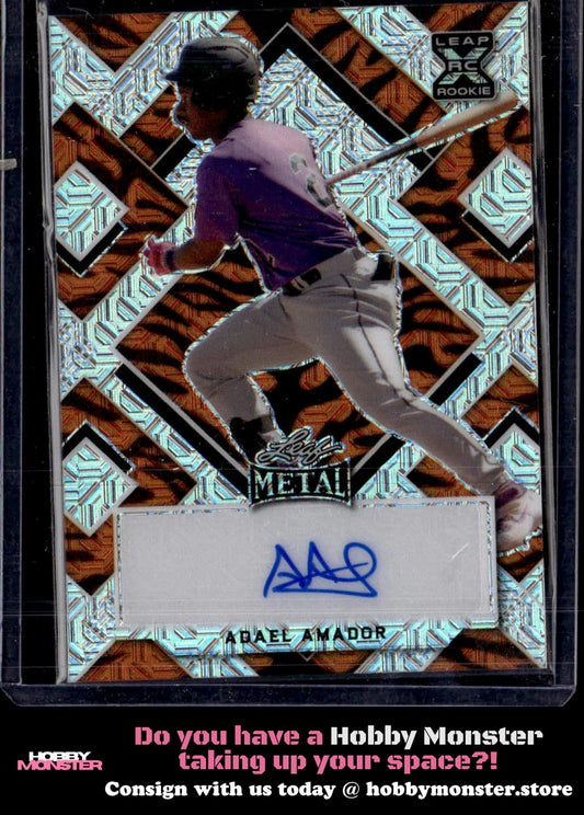 2022 Leaf Metal Adael Amador Tiger Prismatic Auto /4