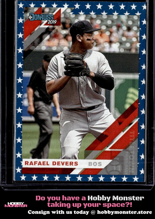 2019 Donruss Rafael Devers Independence Day Boston Red Sox