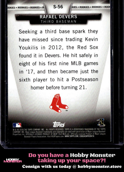 2018 Topps Rafael Devers Topps Salute (Series Two) Boston Red Sox