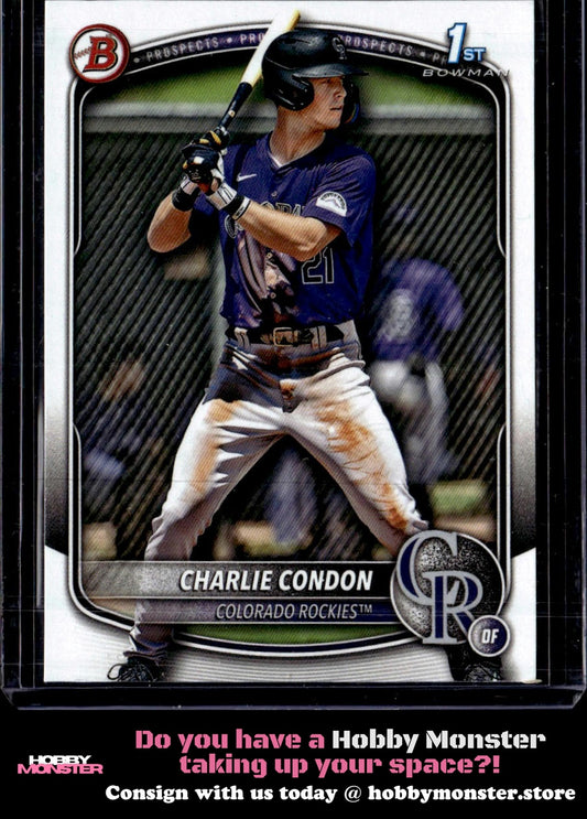 2025 Bowman Charlie Condon Prospects Colorado Rockies