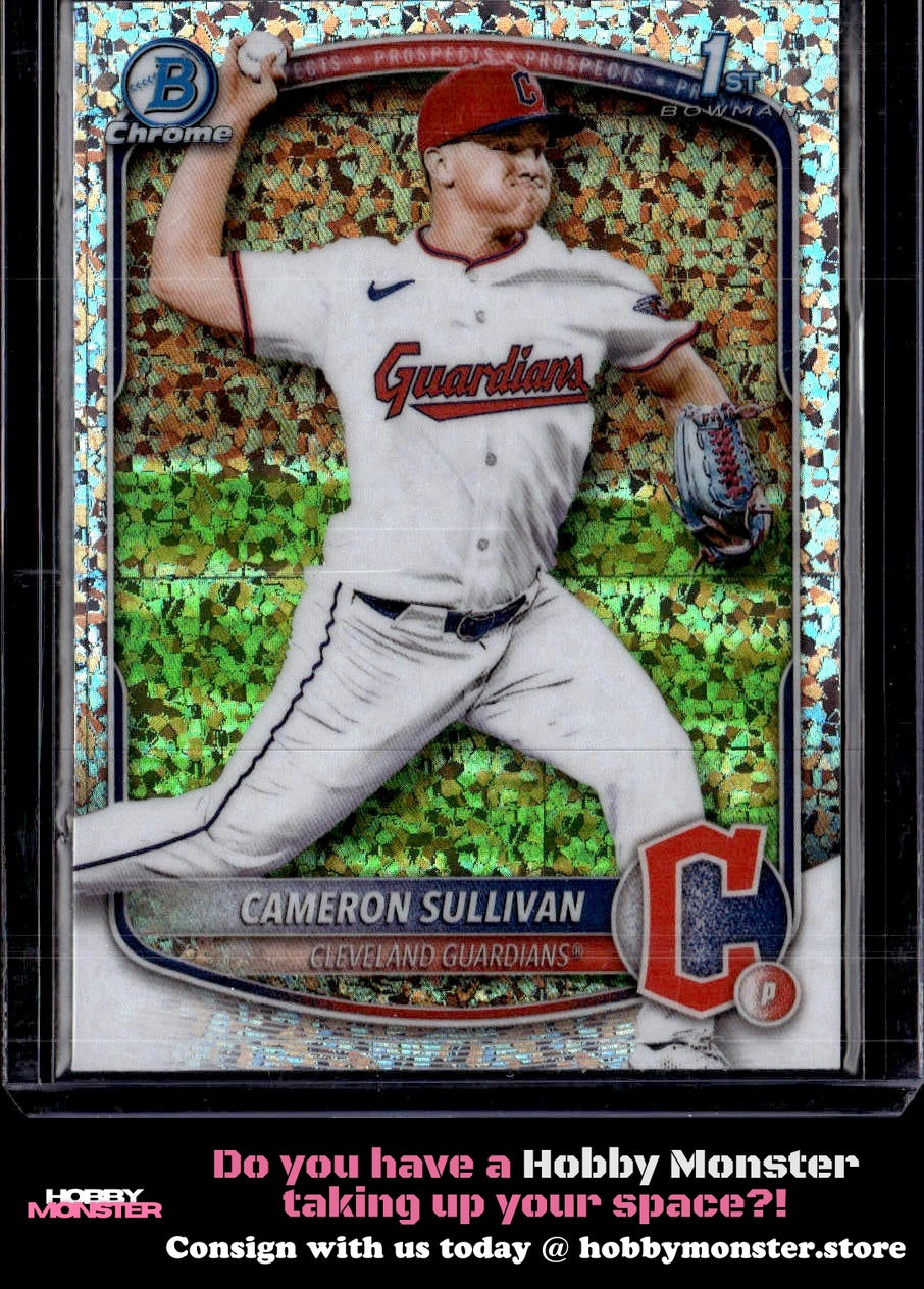 2025 Bowman Cameron Sullivan Chrome Mini Diamond Refractor Cleveland Guardians