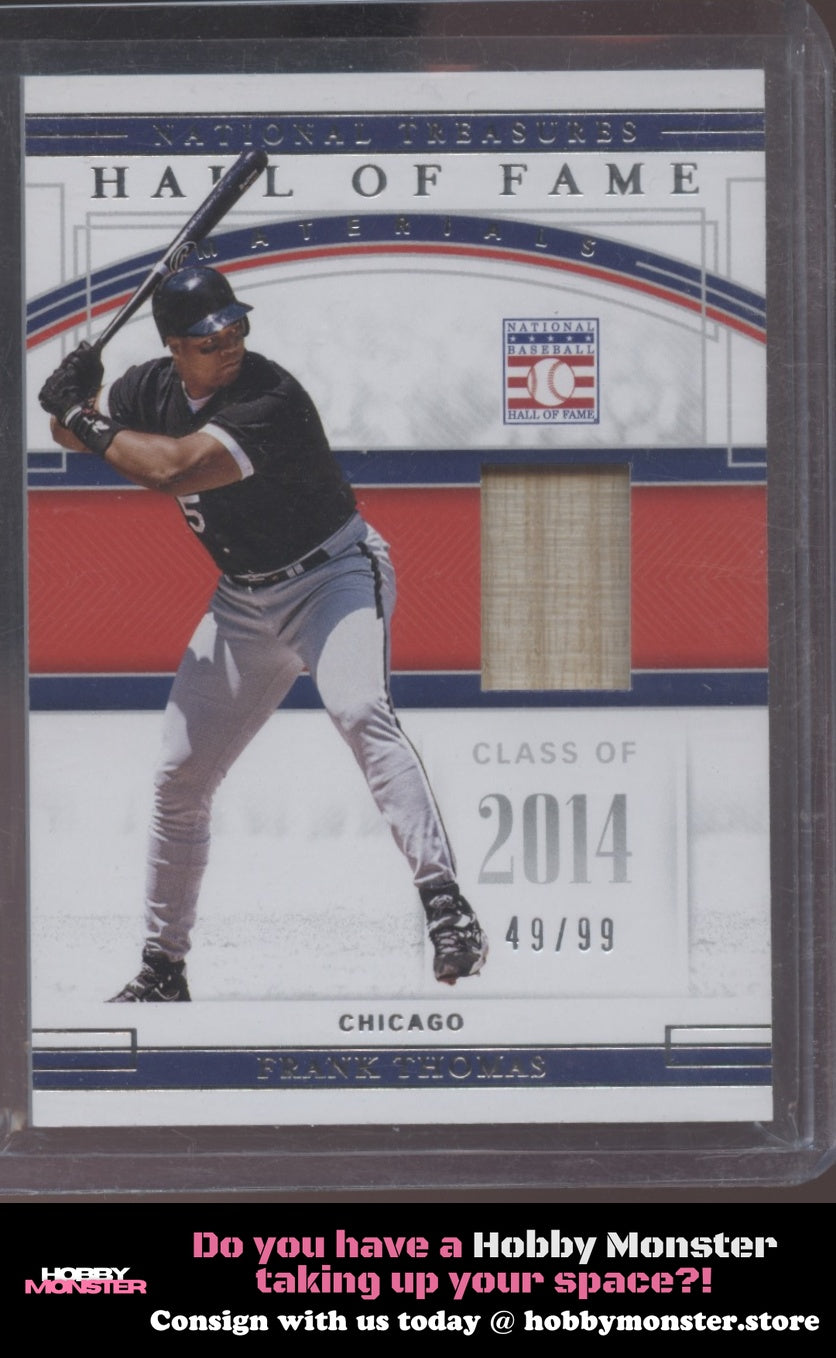 2020 Panini National Treasures Frank Thomas HOF Materials #/99 Chicago White Sox
