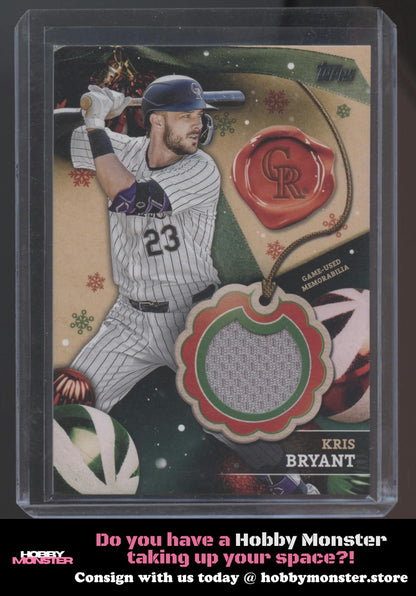 2024 Topps Holiday Kris Bryant Relics Colorado Rockies
