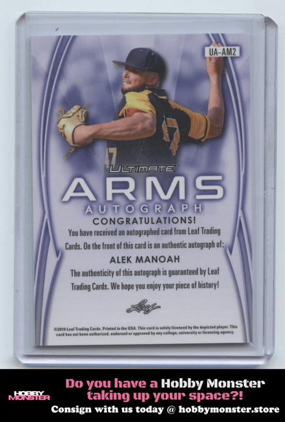 2019 Leaf Ultimate - Ultimate Arms Autographs Alek Manoah Auto