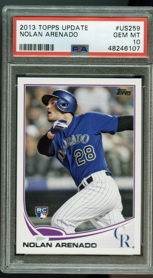 2013 Topps Update Nolan Arenado Colorado Rockies PSA 10