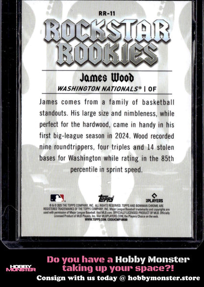 2025 Bowman James Wood Rockstar Rookies Washington Nationals