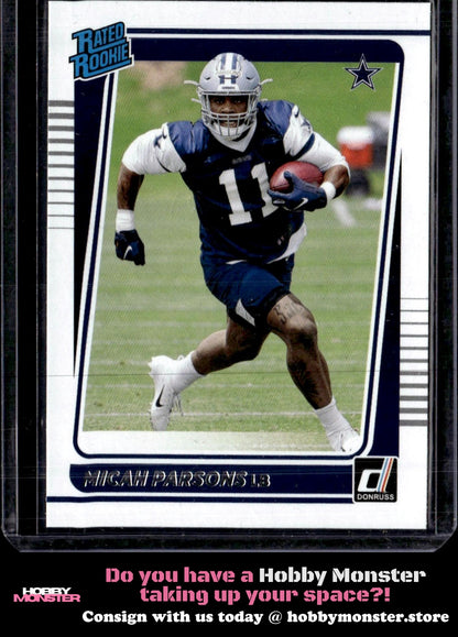 2021 Donruss Micah Parsons Rookie Dallas Cowboys