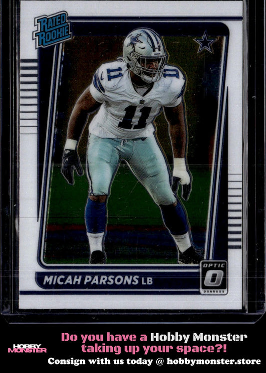 2021 Donruss Optic Micah Parsons Rookie Dallas Cowboys
