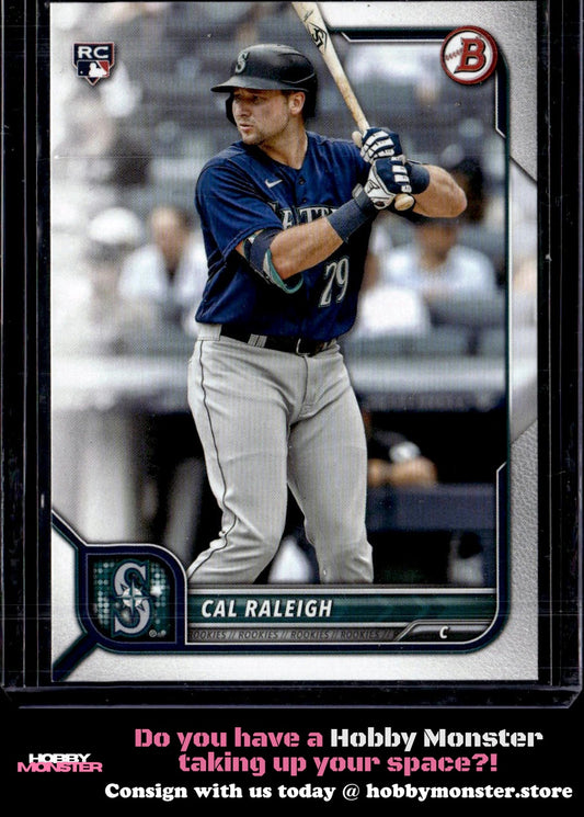 2022 Bowman Cal Raleigh Rookie Seattle Mariners B