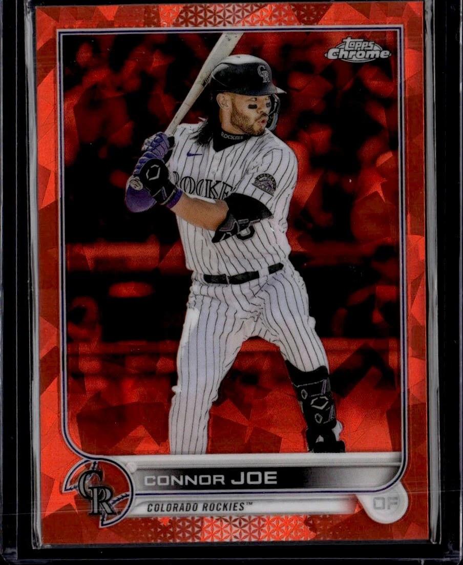 2022 Topps Chrome Update Sapphire Connor Joe Orange #/25 Rockies