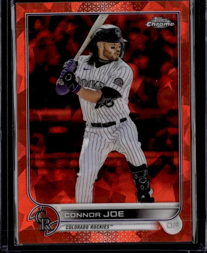 2022 Topps Chrome Update Sapphire Connor Joe Orange #/25 Rockies