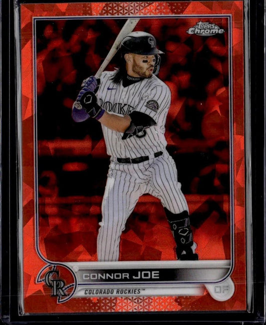 2022 Topps Chrome Update Sapphire Connor Joe Orange #/25 Rockies