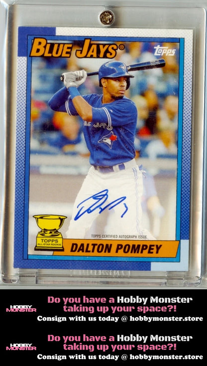2015 Topps Archives Dalton Pompey 1990 Rookie Auto #/199 Toronto Blue Jays