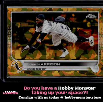 2022 Topps Chrome Update Sapphire Josh Harrison Gold #/50 White Sox