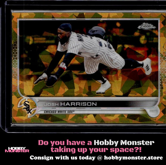 2022 Topps Chrome Update Sapphire Josh Harrison Gold #/50 White Sox