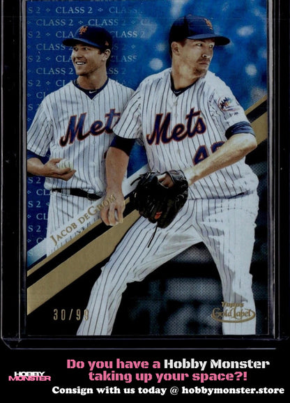 2019 Topps Gold Label Jacob deGrom Class 2 Blue #/99 New York Mets