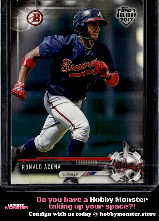 2017 Topps Holiday Bowman Ronald Acuna Atlanta Braves