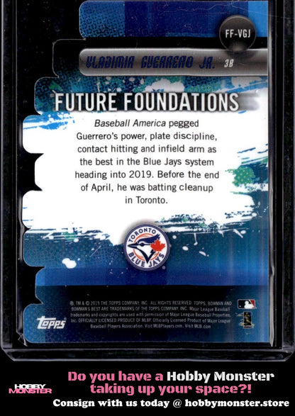 2019 Bowman's Best Vladimir Guerrero Jr. Future Foundations Die Cuts Blue Jays