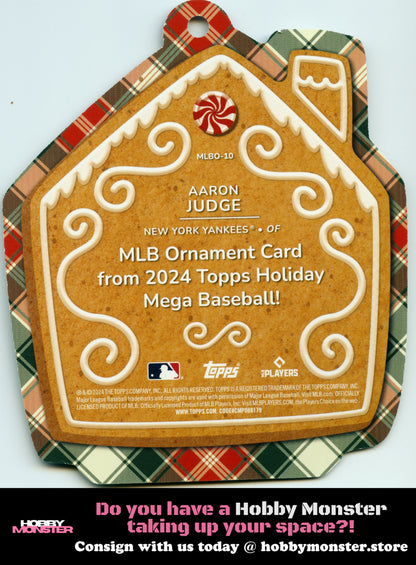 2024 Topps Holiday Aaron Judge Die Cut Ornaments New York Yankees