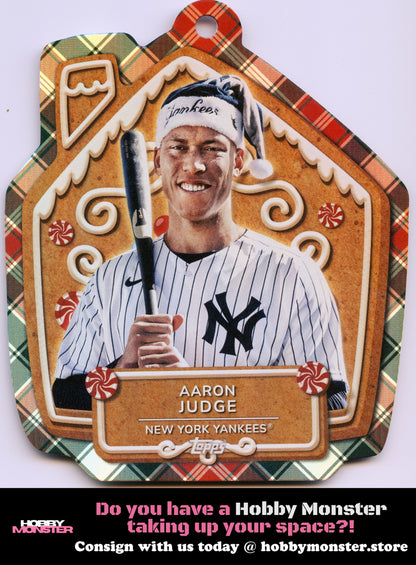 2024 Topps Holiday Aaron Judge Die Cut Ornaments New York Yankees