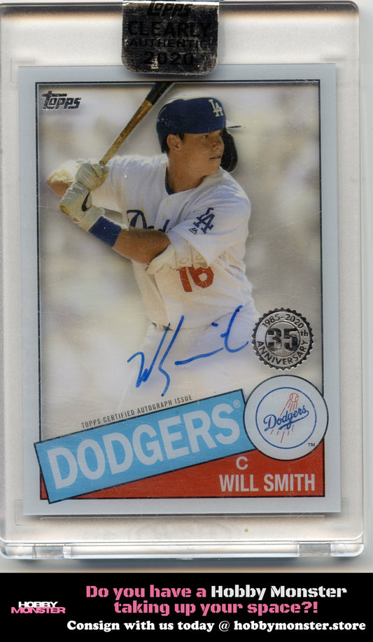 2020 Topps Clearly Authentic Will Smith 1985 Auto Los Angeles Dodgers